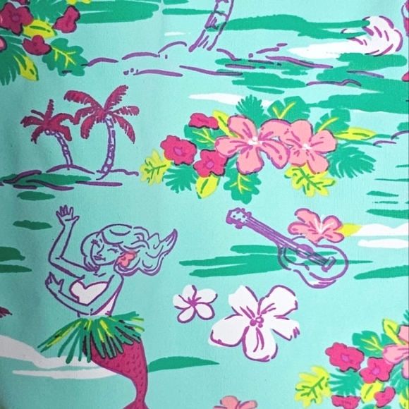 HATLEY Tropical Mermaid Ruffle 1 pc Swimsuit NWT - Picture 5 of 10